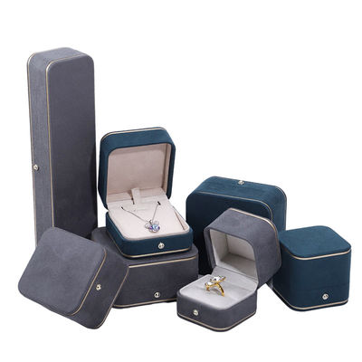 Juwelenverpakking Hanhong Custom Velvet Box voor halsketting Armband Oorbellen en Ring