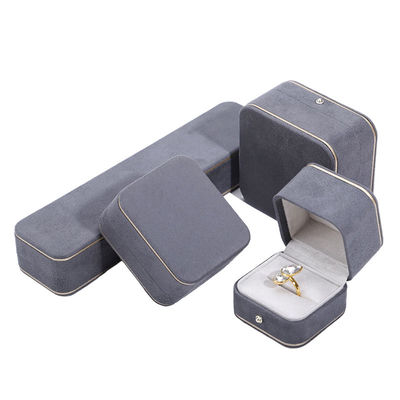 Juwelenverpakking Hanhong Custom Velvet Box voor halsketting Armband Oorbellen en Ring