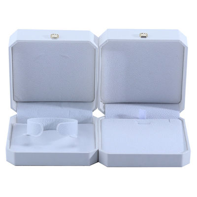 Wit PU leer sieraden doos voor Hanhong Custom kroonvorm sieraden opslagfunctie