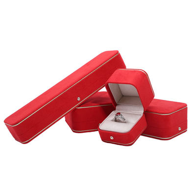 kopen Rood fluwelen juwelendoos voor halsketting armband oorbellen ringen presentatie oplossing online manufacture