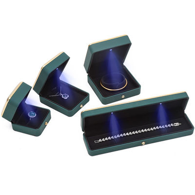 OEM rechthoekige LED sieraden doos Eco-vriendelijk voor Armband Halsketting Ohrringe Ring verpakking