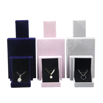 Roze maat Hanhong embossed juwelen verpakkingsdoos voor mijn halsketting en ring