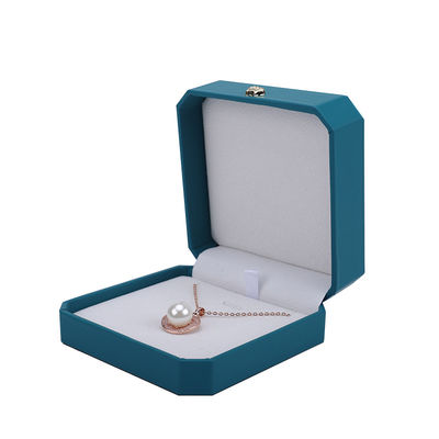Hanhong Crown Shape Cyan PU Leer Juwelen Doos Ideaal voor Armbanden Oorbellen en Ringen