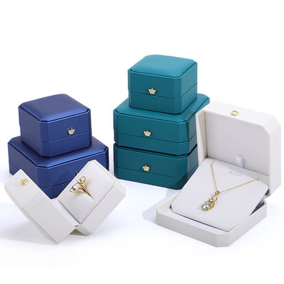 Huid kroon juwelen doos voor Hanhong Custom gouden armbanden oorbellen en hangers