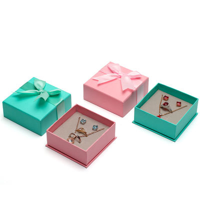 Hanhong Custom Logo Juwelen Pakket voor Meisjes Oorbellen Mini Kleur Papier Fluwelen Geschenkdoos