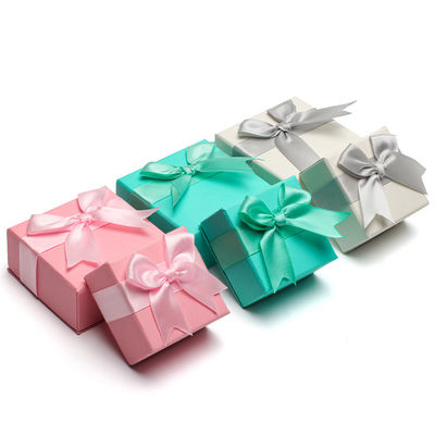 Hanhong Custom Logo Juwelen Pakket voor Meisjes Oorbellen Mini Kleur Papier Fluwelen Geschenkdoos