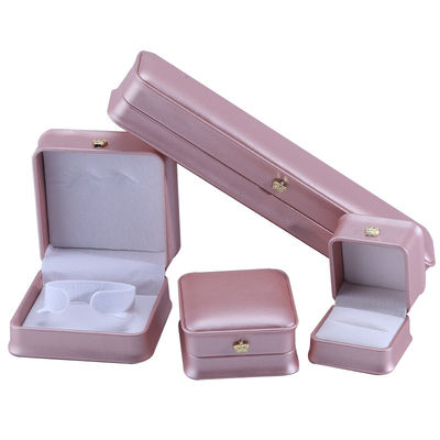 Luxe gouden kroon design PU leer sieraden pakket doos voor armband halsketting ring