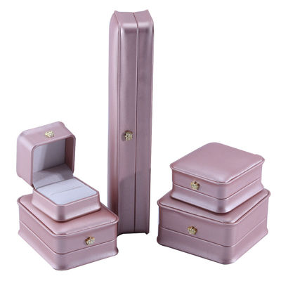 Luxe gouden kroon design PU leer sieraden pakket doos voor armband halsketting ring
