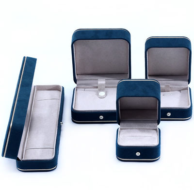 kopen Fluwelen materiaal sieraden dozen voor Hanhong 2023 Custom Logo Blauwe Armband Armbanddoos online manufacture