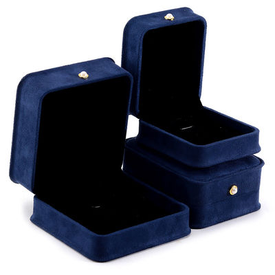 Velvet materiaal handgemaakte juwelen doos voor armband oorbellen halsketting parel slot