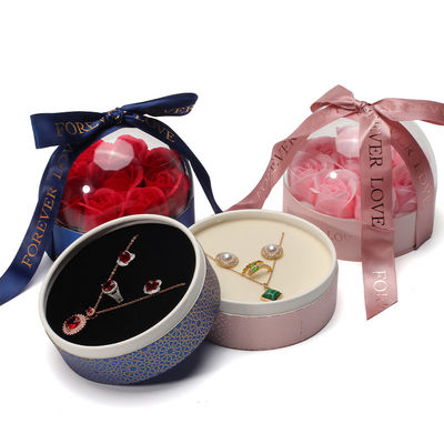 kopen OEM-logo Ronde Save Rose Flower Juwelen Doos Voor Bruiloft Verjaardag Bruidsmeisje Gift online manufacture