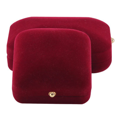 Rood fluweel sieradenpakket voor aangepaste armbanden oorbellen en ketting