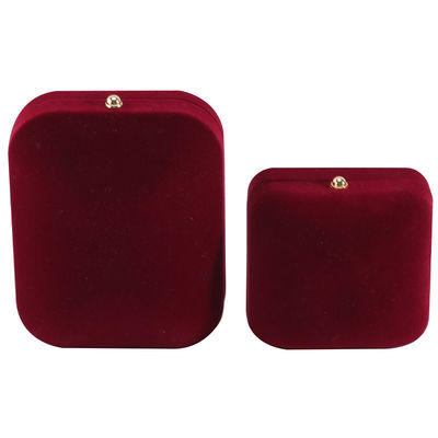 Rood fluweel sieradenpakket voor aangepaste armbanden oorbellen en ketting