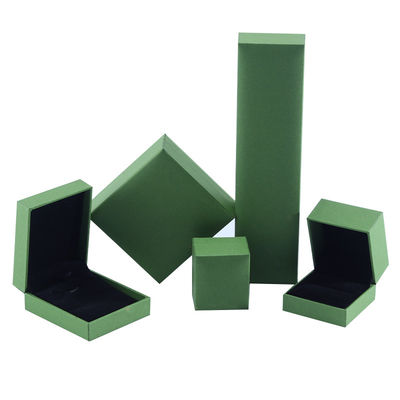 Handgemaakt Eco Cardboard flip groen Juweliersdoos aanpasbare juweliersdoos