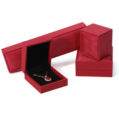 Hanhong 2022 Juweliersdoos Verpakkingsset PU Lederen Juweliersdoos Cassette met Logo Custom Printed Ring Box