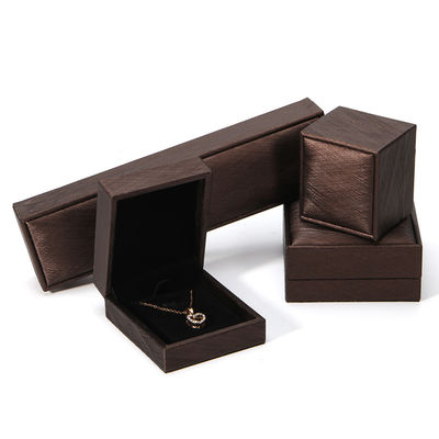Hanhong 2022 Juweliersdoos Verpakkingsset PU Lederen Juweliersdoos Cassette met Logo Custom Printed Ring Box