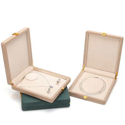 Luxe juwelenpakket voor parel ketting Custom afgeronde witte microfiber lederen ring opslagdoos