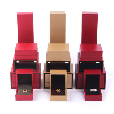 Aangepaste uittrekbare papieren sieraden doos halsketting voor sieraden organisatie