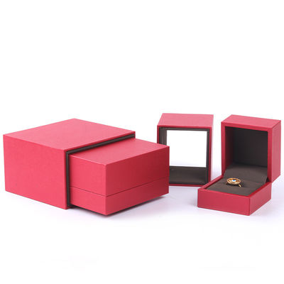 Aangepaste uittrekbare papieren sieraden doos halsketting voor sieraden organisatie