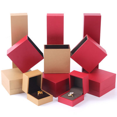 Gepersonaliseerd Grootte Kartonnen sieraden doos, sieraden papier doos Set Verpakking