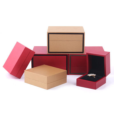 Gepersonaliseerd Grootte Kartonnen sieraden doos, sieraden papier doos Set Verpakking