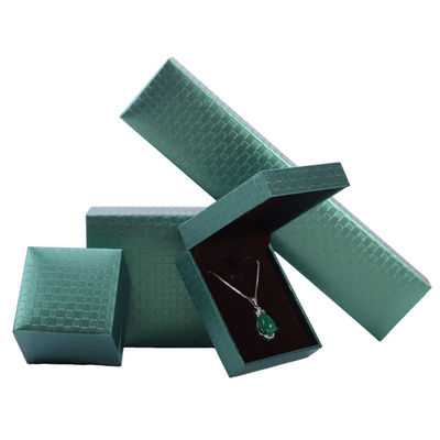 Groen papier sieraden vertoondoos, hanger armband halsketting ring sieraden verpakking