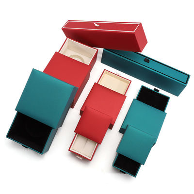 Custom logo handgemaakte papieren sieraden doos sieraden uittrekbaar verpakkingsdoos