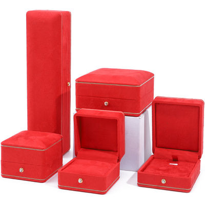 kopen Nieuwste stijl op maat maat fluweel sieraden verpakkingsdoos voor Armband halsketting Ring online manufacture