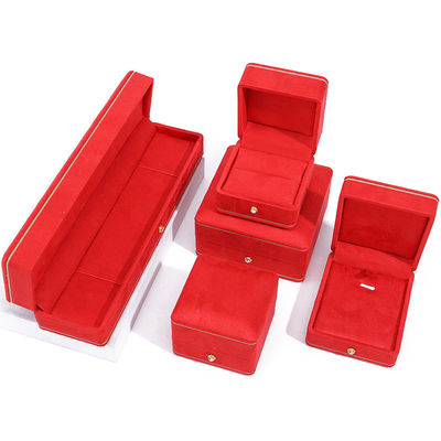 Nieuwste stijl op maat maat fluweel sieraden verpakkingsdoos voor Armband halsketting Ring