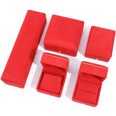 Nieuwste stijl op maat maat fluweel sieraden verpakkingsdoos voor Armband halsketting Ring