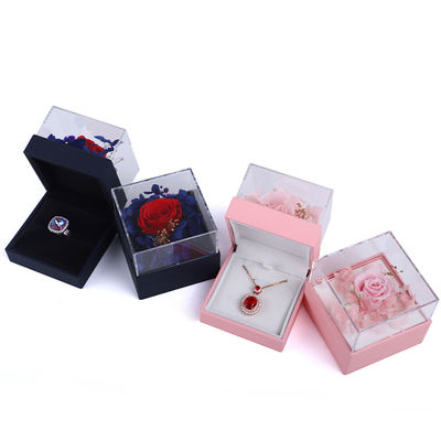 Luxe vierkant rozen ketting juwelen cadeaubon voor een boeiende presentatie