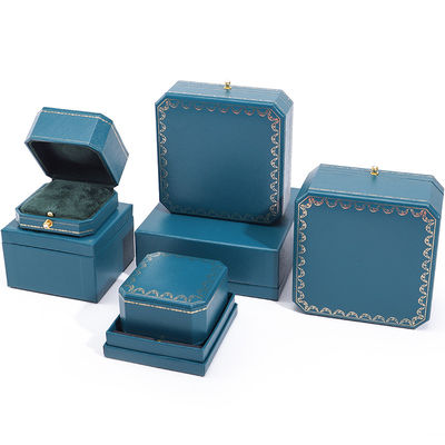 Gepersonaliseerde kleurpapier fluweel sieraden verpakkingsdoos voor armband oorbellen halsketting ring