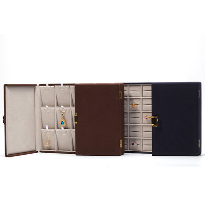 Luxe verpakking Microfiber juwelen doos voor ringen stud oorbellen armband en halsketting