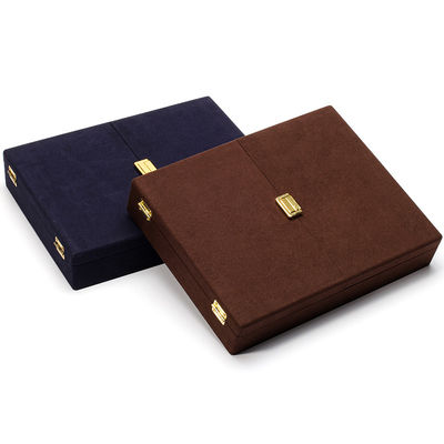 Luxe verpakking Microfiber juwelen doos voor ringen stud oorbellen armband en halsketting
