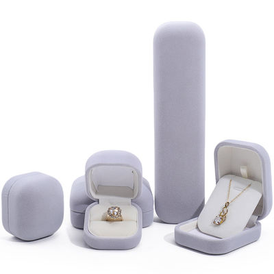 Gepersonaliseerde rechthoekige sieraden verpakkingsdoos voor hanger halsketting ring oorbellen