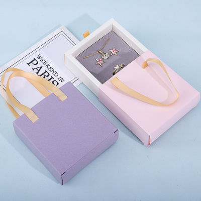 Discreet karton papier sieraden cadeau verpakkingsdoos met Tote zak voor opslag