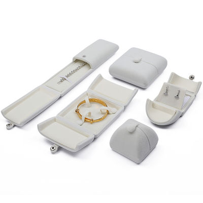 kopen Witte uitstekende fluweel juwelen cadeau doos Luxe verpakkingsdoos voor ring hanger online manufacture