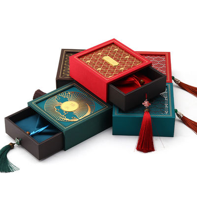 Oude Chinese stijl Karton Papier Juwelen Opberging Verpakkingsdoos Luxe