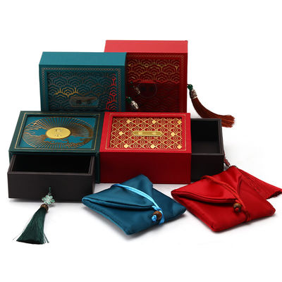 Oude Chinese stijl Karton Papier Juwelen Opberging Verpakkingsdoos Luxe