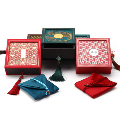 Oude Chinese stijl Karton Papier Juwelen Opberging Verpakkingsdoos Luxe