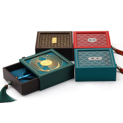 Oude Chinese stijl Karton Papier Juwelen Opberging Verpakkingsdoos Luxe