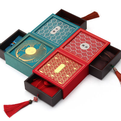 Oude Chinese stijl Karton Papier Juwelen Opberging Verpakkingsdoos Luxe