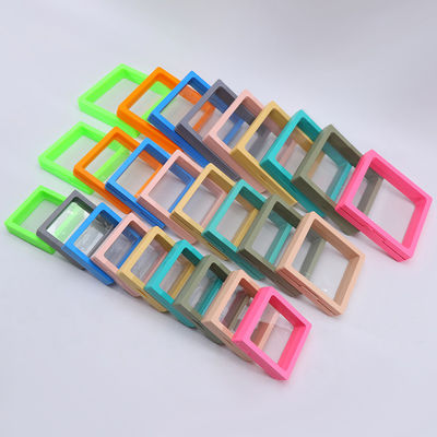 Meerdere kleuren Suspension Juwelen Display Box Met Transparante PE Film