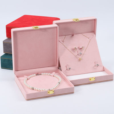 kopen Zacht, glad, fluweel, sieradendoos, organisator, gouden gesp, luxe sieradendoos, OEM online manufacture