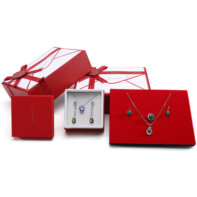 Luxe opslag karton papier juwelen cadeaubon met pop-up kaart
