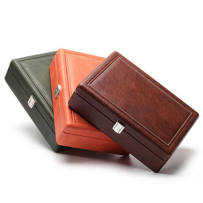 Draagbare Ruime Ruimte Faux Lederen Juwelen Luxe Buckle Organisator voor reizen