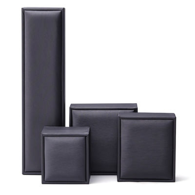 Soft Touch Borstel Afwerking PU Lederen Juwelen Verpakkingsdoos Set Luxe Organisator