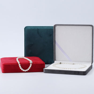 kopen Meerdere kleuren zachte fluweel parel ketting opslag koffer slip geen Villi juwelen doos online manufacture