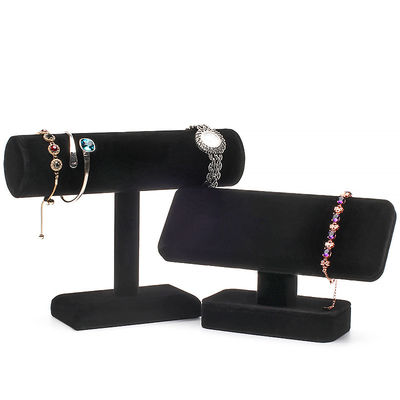 T-vormige kunststof cilinder sieraden display stand voor armband hanger horloge show