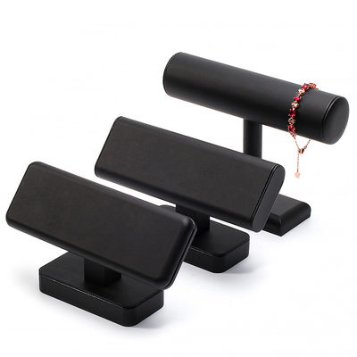 T-vormige kunststof cilinder sieraden display stand voor armband hanger horloge show